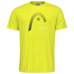 Head Tennis-Tshirt Club Carl 2023 (Mischgewebe) Gelb Jungen