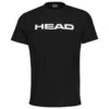 Head Tennis-Tshirt Club Basic 2023 (Mischgewebe) Schwarz/weiss Jungen