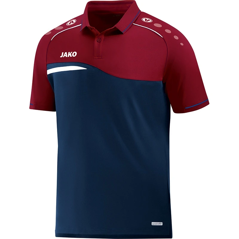 JAKO Sport-Polo Competition 2.0 (100% Polyester) Marineblau/dunkelrot Herren 1 JAKO Sport-Polo Competition 2.0 (100% Polyester) Marineblau/dunkelrot Herren