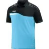 JAKO Sport-Polo Competition 2.0 (100% Polyester) Aquablau/schwarz Herren