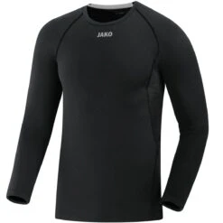 JAKO Langarmshirt Compression 2.0 (Polyester-Stretch-Tech) Schwarz Unterwäsche Herren