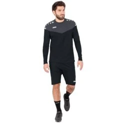 JAKO Sport-Langarmshirt Sweat Champ 2.0 (100% Polyester) Schwarz Herren -Tennis Meister JAKO Langarmshirt Sweat Champ 2 0 Herren 8820 08 6 1200x1200 1