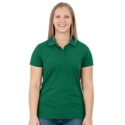 JAKO Freizeit-Polo Doubletex (Polyester/Baumwolle) Grün Damen