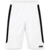 JAKO Sporthose Power (Polyester-Interlock, Elastisch, Schnelltrocknend) Kurz Weiss Kinder