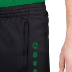 JAKO Trainingshose (Short) Challenge - Double-Stretch-Knit, Seitentaschen Mit Reissverschluss - Schwarz/grün Herren -Tennis Meister JAKO Trainingshose Challenge 8521 813 2 1200x1200 1