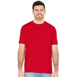 JAKO Freizeit-Tshirt Organic Stretch (Bio-Baumwolle) Rot Herren