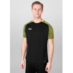 JAKO Sport-Tshirt Performance (modern, Atmungsaktiv, Schnelltrocknend) Schwarz/gelb Herren
