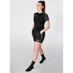 JAKO Sport-Shirt Performance (modern, Atmungsaktiv, Schnelltrocknend) Schwarz/anthrazitgrau Damen -Tennis Meister JAKO Tshirt Performance Damen 6122 804 5 1200x1200 1