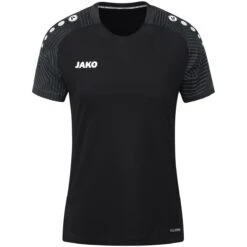 JAKO Sport-Shirt Performance (modern, Atmungsaktiv, Schnelltrocknend) Schwarz/anthrazitgrau Damen -Tennis Meister JAKO Tshirt Performance Damen 6122 804 6 1200x1200 1
