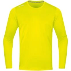 JAKO Sport-Langarmshirt Run 2.0 (100% Polyester, Atmungsaktiv) Gelb Herren