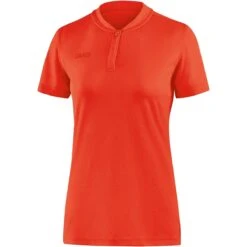 JAKO Sport-Polo Prestige (100% Polyester-Jacquard) Orange Damen