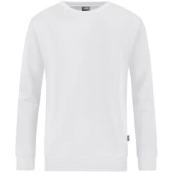 JAKO Freizeit Langarmshirt Sweat Organic (Bio-Baumwolle) Weiss Herren