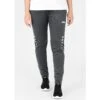 JAKO Trainingshose Pant Challenge (Double-Stretch-Knit, Atmungsaktiv, Hoher Tragekomfort) Lang Anthrazit/weiss Damen