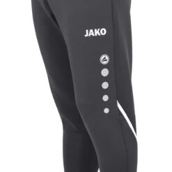 JAKO Trainingshose Pant Challenge (Double-Stretch-Knit, Atmungsaktiv, Hoher Tragekomfort) Lang Anthrazit/weiss Kinder -Tennis Meister Jako Trainingshose Challenge Kinder 8421 821 3 1200x1200 1