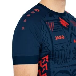 JAKO Sport-Tshirt (Trikot) Tropicana Navy/flame Herren -Tennis Meister Jako Trikot Tropicana 4221 932 5 1200x1200 1