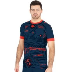 JAKO Sport-Tshirt (Trikot) Tropicana Navy/flame Herren