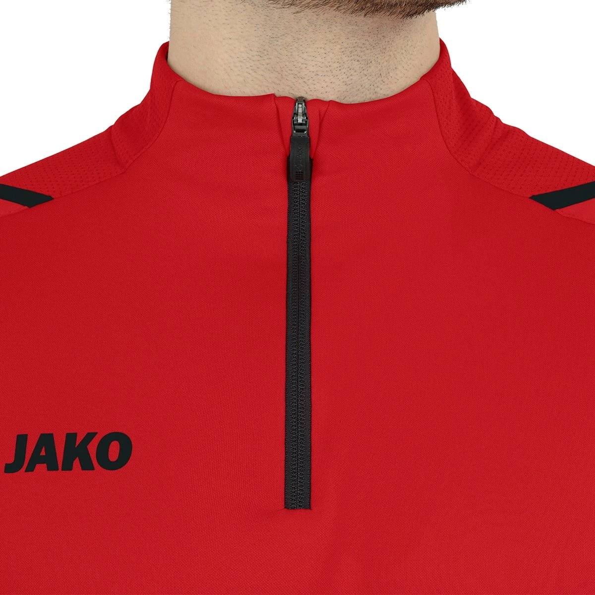JAKO Langarmshirt Ziptop Challenge - Fleece-Innenseite, Zip-Reissverschluss - Rot Herren 5 JAKO Langarmshirt Ziptop Challenge - Fleece-Innenseite, Zip-Reissverschluss - Rot Herren – Bild 5