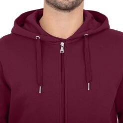 JAKO Kapuzenjacke Organic (Bio-Baumwolle) Weinrot Herren -Tennis Meister Jako kapuzenjacke organic C6820 130 5 1200x1200 1