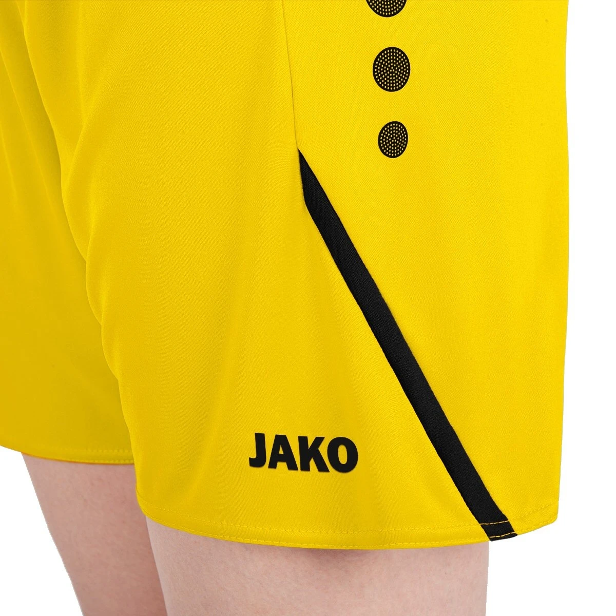 JAKO Sporthose Short Challenge (Polyester-Interlock, Ohne Innenslip) Kurz Gelb Damen 5 JAKO Sporthose Short Challenge (Polyester-Interlock, Ohne Innenslip) Kurz Gelb Damen – Bild 5