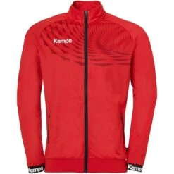 Kempa Trainingsjacke Wave 26 (100% Polyester, Elastisch) Rot/chilirot Kinder
