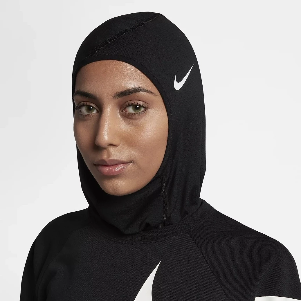 Nike Pro Hijab 2.0 Schwarz 1 Nike Pro Hijab 2.0 Schwarz