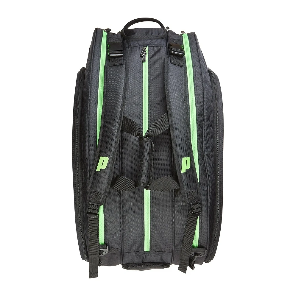 Prince Racketbag (Schlägertasche) Tour Slam Schwarz/grün 12er 10 Prince Racketbag (Schlägertasche) Tour Slam Schwarz/grün 12er – Bild 10