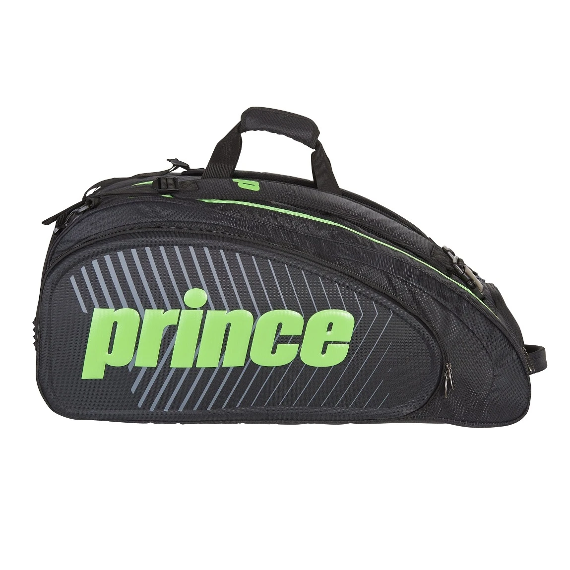 Prince Racketbag (Schlägertasche) Tour Slam Schwarz/grün 12er 6 Prince Racketbag (Schlägertasche) Tour Slam Schwarz/grün 12er – Bild 6