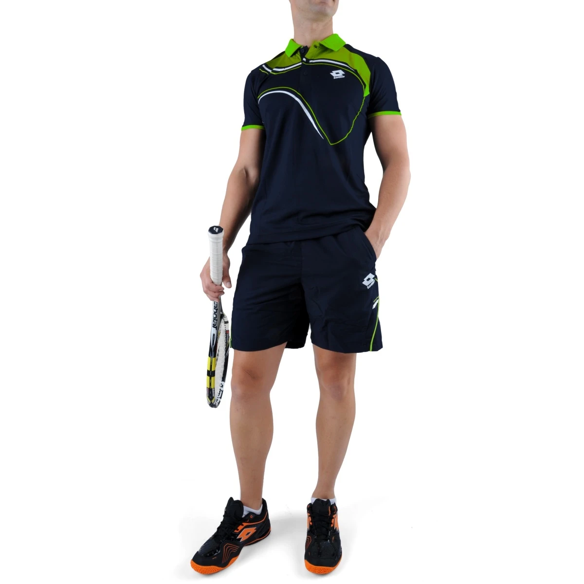 Lotto Tennis-Polo LED Navyblau/clover Herren 2 Lotto Tennis-Polo LED Navyblau/clover Herren – Bild 2