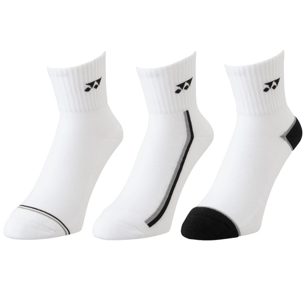 Yonex Sportsocken Quarter Weiss - 3 Paar 1 Yonex Sportsocken Quarter Weiss - 3 Paar