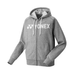 Yonex Kapuzenjacke Full-Zip Logo (Baumwolllmix) Grau Herren