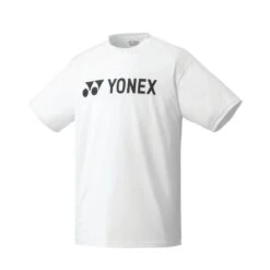 Yonex Sport-Tshirt Club Team Logo Print Weiss Herren