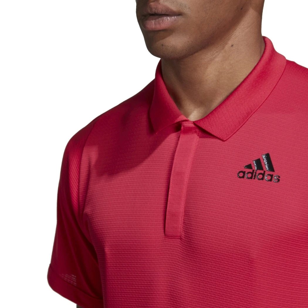 ADIDAS PERFORMANCE Adidas Tennis-Polo FreeLift Heat.Rdy Powerpink Herren 4 ADIDAS PERFORMANCE Adidas Tennis-Polo FreeLift Heat.Rdy Powerpink Herren – Bild 4