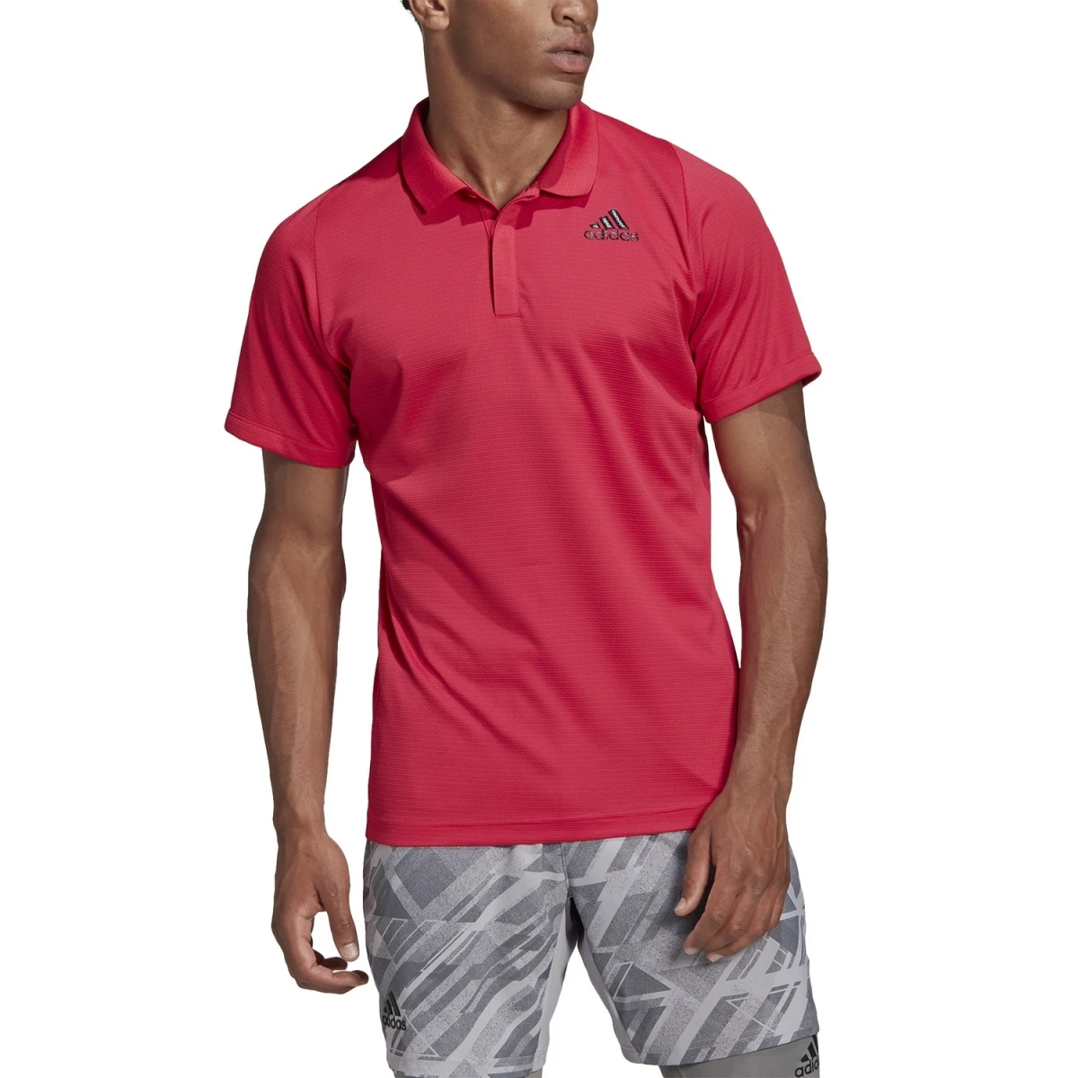 ADIDAS PERFORMANCE Adidas Tennis-Polo FreeLift Heat.Rdy Powerpink Herren 1 ADIDAS PERFORMANCE Adidas Tennis-Polo FreeLift Heat.Rdy Powerpink Herren