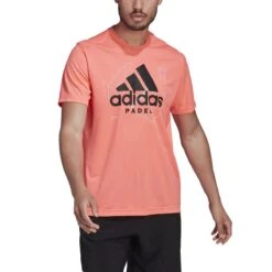 ADIDAS PERFORMANCE Aktion Noch Gültig Klicken Sie Auf Das Icon, Um Eine Erklärung Zu Erhalten. Adidas Tennis-Tshirt Logo Padel-Print Korallenrot Herren