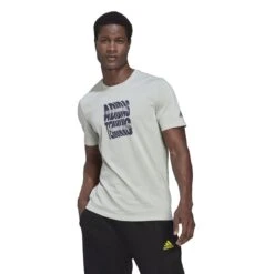 ADIDAS PERFORMANCE Aktion Noch Gültig Klicken Sie Auf Das Icon, Um Eine Erklärung Zu Erhalten. Adidas Tennis-Tshirt WMB In Graphic (Baumwollmix) Linengrün Herren -Tennis Meister adidas HJ7792 Tennis Tshirt203 1200x1200 1