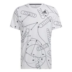 ADIDAS PERFORMANCE Aktion Noch Gültig Klicken Sie Auf Das Icon, Um Eine Erklärung Zu Erhalten. Adidas Tennis-Tshirt Club Graphic Tee Weiss Herren -Tennis Meister adidas HM6529 Club Tshirt207 1200x1200 1