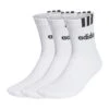 ADIDAS PERFORMANCE Adidas Sportsocken Crew Cushion 3-Streifen Linear Weiss - 3 Paar