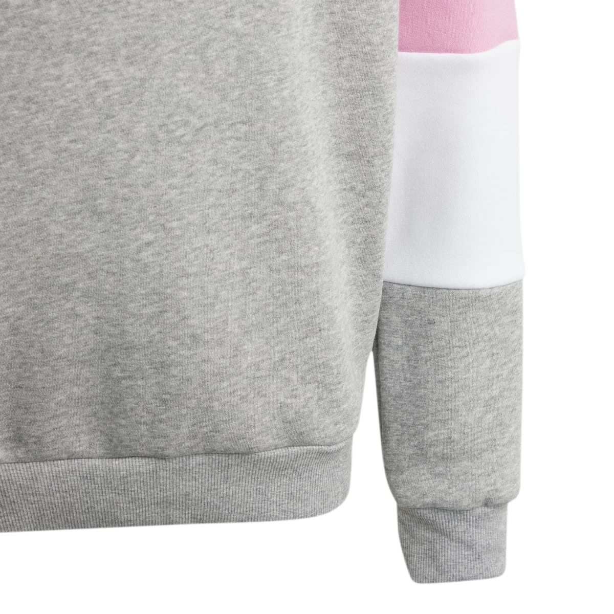 ADIDAS PERFORMANCE Adidas Trainingsanzug Colourblock Fleece (Baumwollmix) Pink/grau Mädchen 3 ADIDAS PERFORMANCE Adidas Trainingsanzug Colourblock Fleece (Baumwollmix) Pink/grau Mädchen – Bild 3
