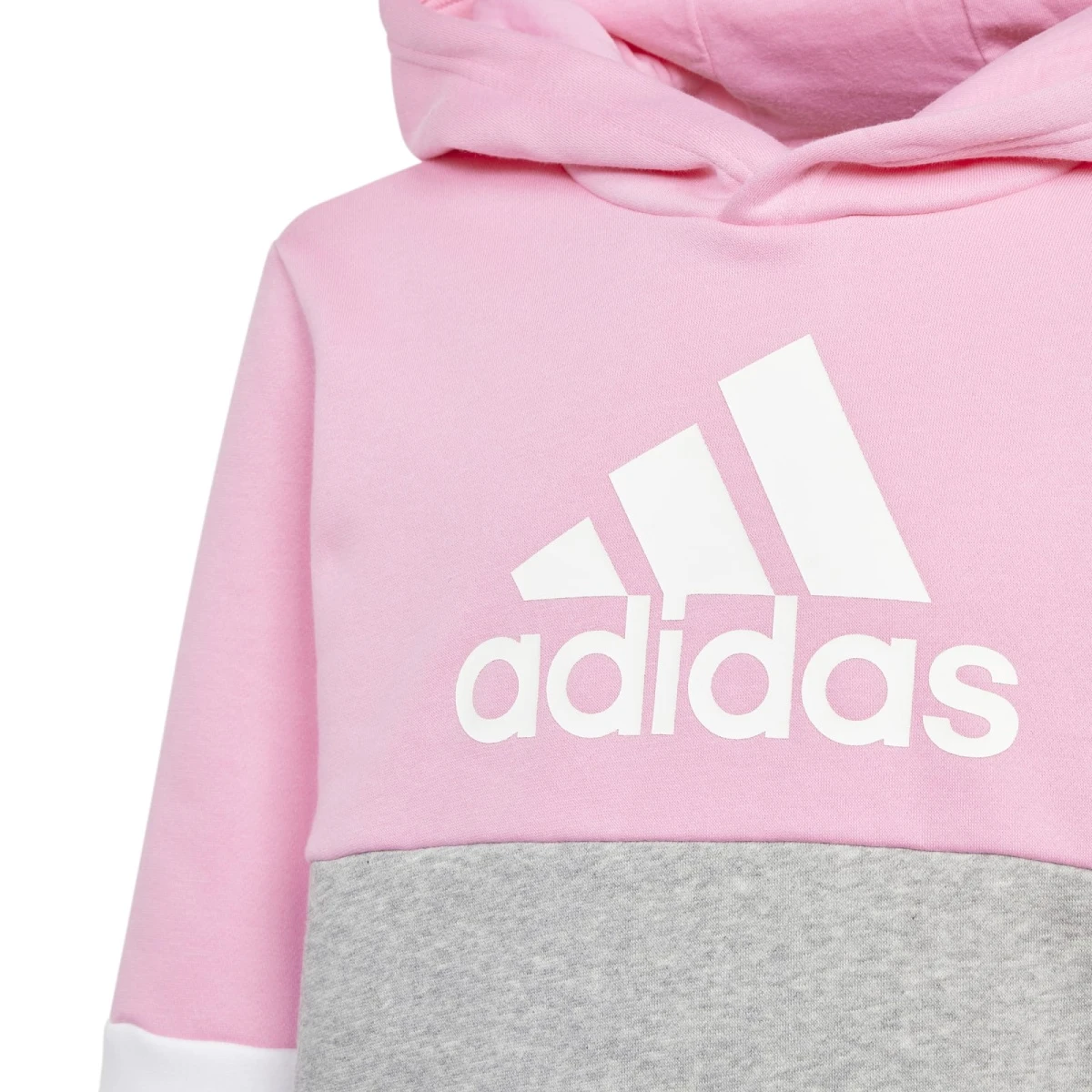 ADIDAS PERFORMANCE Adidas Trainingsanzug Colourblock Fleece (Baumwollmix) Pink/grau Mädchen 8 ADIDAS PERFORMANCE Adidas Trainingsanzug Colourblock Fleece (Baumwollmix) Pink/grau Mädchen – Bild 8