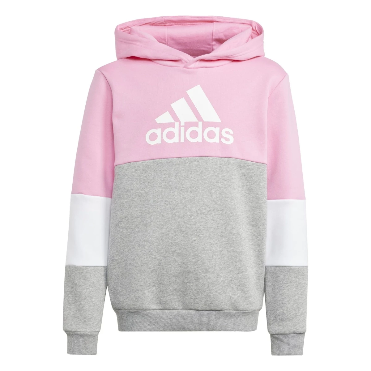 ADIDAS PERFORMANCE Adidas Trainingsanzug Colourblock Fleece (Baumwollmix) Pink/grau Mädchen 6 ADIDAS PERFORMANCE Adidas Trainingsanzug Colourblock Fleece (Baumwollmix) Pink/grau Mädchen – Bild 6