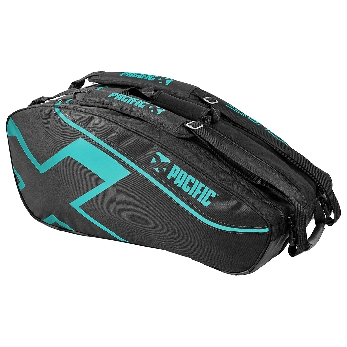 Pacific Racketbag (Schlägertasche) X Tour 2XL Schwarz/petrol 12er - 3 Hauptfächer (Thermofach) 1 Pacific Racketbag (Schlägertasche) X Tour 2XL Schwarz/petrol 12er - 3 Hauptfächer (Thermofach)